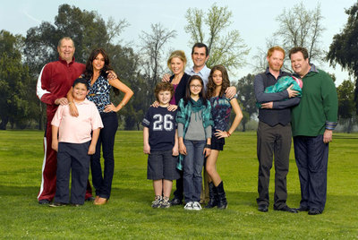 El elenco de  Modern family. 