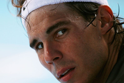 Rafael Nadal, durante un entrenamiento en Melbourne.