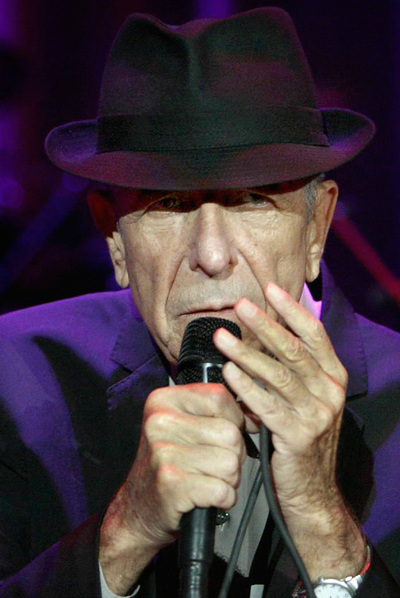 Leonard Cohen, en un concierto en Barcelona.