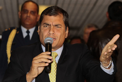 El presidente de Ecuador, Rafael Correa.