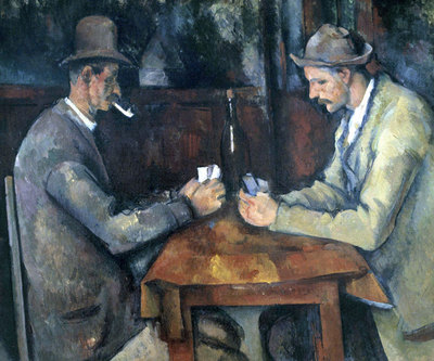 Sobre estas líneas,  Los jugadores de cartas,  de Cézanne, adquirido por los emires de Catar a cambio de 191 millones de euros.