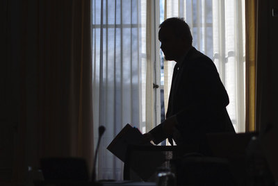 El secretario general del TAS, Matthieu Reeb, ayer en Lausana.