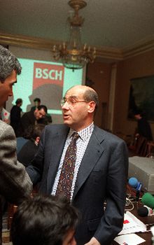 El Consejo de Administración del BSCH destituye a Luis Abril