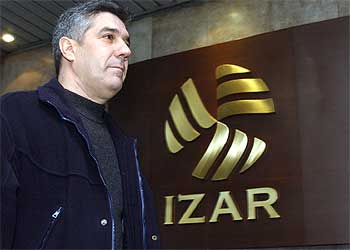 El secretario de la Federación Minerometalúrgica de CCOO, Felipe López, a su llegada a la sede de Izar en Madrid.