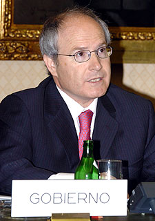 José Montilla, durante su comparecencia en el Congreso ayer.