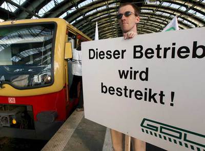 Los maquinistas alemanes paralizan los trenes de cercanías