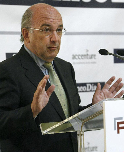 El comisario europeo de Asuntos Económicos, Joaquín Almunia, en el Foro Cinco Días.