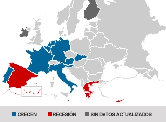 La eurozona deja atrás la recesión gracias a la recuperación de sus principales potencias