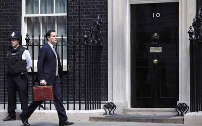 George Osborne, canciller del Exchequer y ministro del Tesoro.