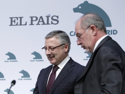 José Blanco junto a Rodrigo Rato.