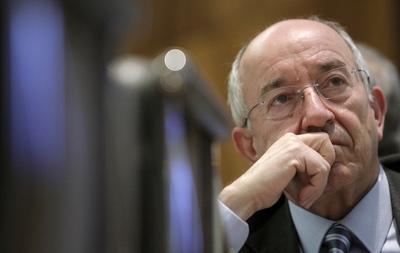 El gobernador del Banco de España, Miguel Ángel Fernández Ordóñez, durante la presentación de un nuevo portal de educación financiera.