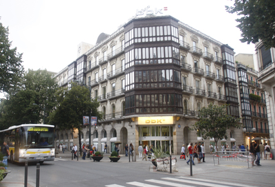 Imagen de la sede de la BBK en la Gran Vía de Bilbao.