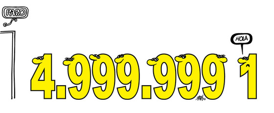 El paro supera ya los 5 millones en los datos corregidos de estacionalidad