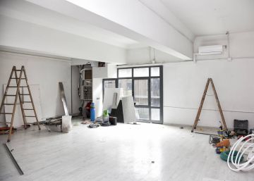 Obras en una vivienda. 