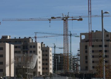 Viviendas en construcción en Madrid. 