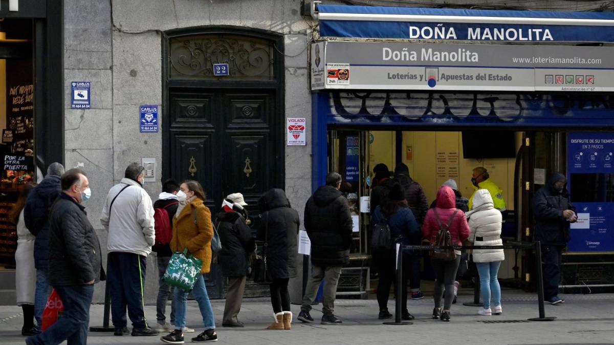 La administración de Loterías de Doña Manolita, en Madrid, el pasado 5 de diciembre.