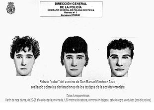 La Policía distribuye el retrato robot del asesino de Giménez Abad
