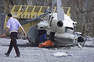 Tres muertos y un herido al estrellarse un helicóptero de la ETB en Vizcaya