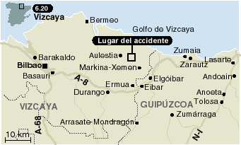 Tres muertos y un herido al estrellarse un helicóptero de la ETB en Vizcaya