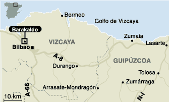 La Ertzaintza explosiona  una bomba lapa en el coche de un guarda jurado en Barakaldo