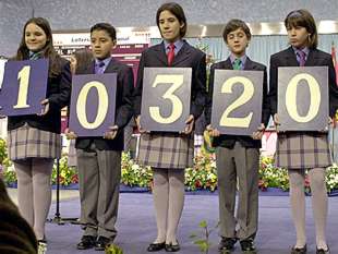 El 'gordo' del primer Sorteo del Niño en euros recae en el 10.320