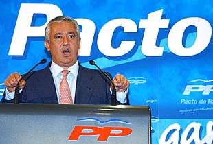 El PP pedirá la ilegalización de Batasuna "el primer día" de vigor de la Ley de Partidos