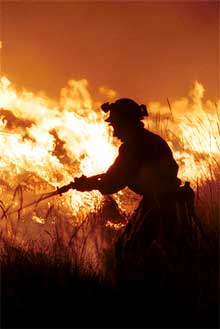 El calor y el viento dificultan la extinción de dos incendios en Almería