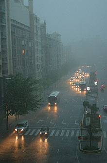 El temporal provoca cortes de luz y problemas en el aeropuerto de Palma