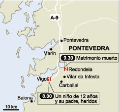 La policía cree que quienes colocaron las bombas en Pontevedra "conocían a las víctimas"