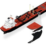 La mancha del 'Prestige' avanza hacia la costa en un frente de 551 km2