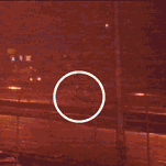 Secuencia de la explosión controlada del coche emitida por Telemadrid.