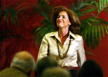 Ana Botella, tras anunciar que será 'número 3', en la lista de Gallardón al Ayuntamiento de Madrid.