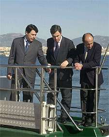 Acebes, junto a Ignacio Gonzalez y Santiago López Valdivielso, durante la presentación de la  Operación Ulises .