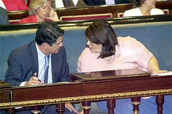 El ministro de Defensa, en la sesión de control del Senado.