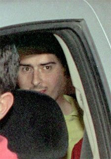 El ex militar Alfredo Galán, a su salida de la cárcel de Puertollano.