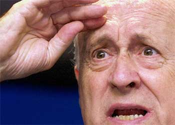 Arzalluz, durante su intervención en el Gudari Eguna en Bilbao.