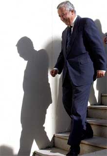 El vicepresidente segundo del Gobierno, a su llegada al acto del PP en Sevilla.