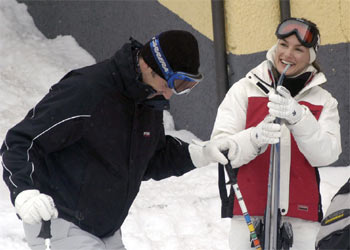 El Príncipe y su prometida disfrutan de la nieve