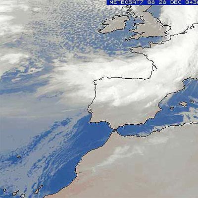 Imagen de la península tomada por el Meteosat