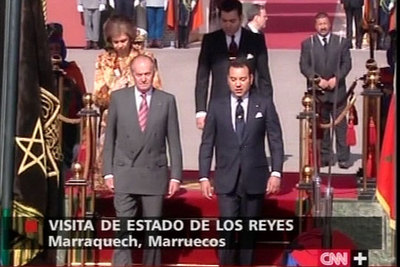 El Rey, junto a Mohamed VI en Marraquech