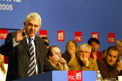 Maragall, durante su intervención esta mañana en el Consejo Nacional del PSC.