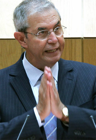 Touriño, durante la primera jornada de su investidura, hoy en Santiago.