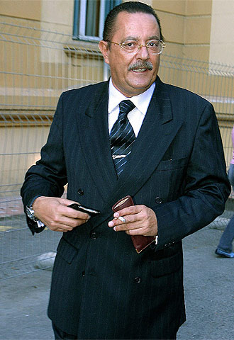 El ex alcalde de Marbella Julián Muñoz, a su llegada al Juzgado de lo Penal número 5 de Málaga.