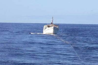 El barco interceptado al sur de Canarias.