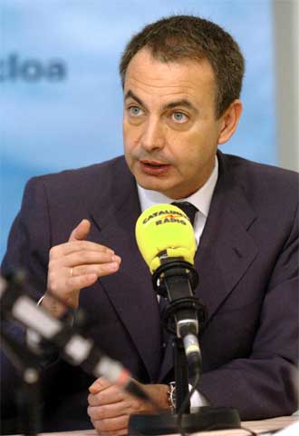 El presidente del Gobierno, durante su entrevista de hoy en Catalunya Radio.