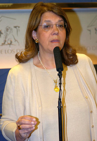 La ex ministra de Medio Ambiente, Elvira Rodríguez, en el Congreso de los Diputados.