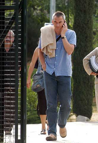 El dirigente de la ilegalizada Batasuna Joseba Permach, a su llegada hoy a la Audiencia Nacional.