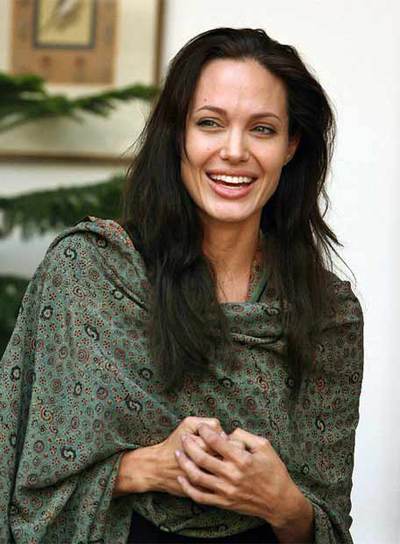 Angelina Jolie, durante su visita a Asia en noviembre de 2006.