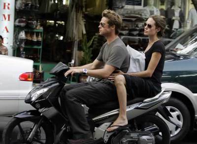 Angelina Jolie y Brad Pitt, en Valencia