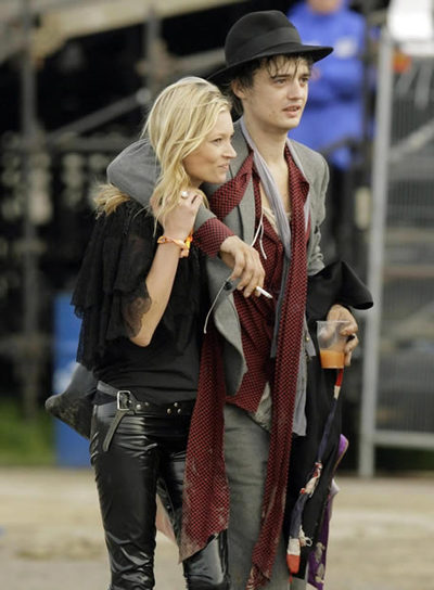 Kate Moss y Pete Doherty, modelos en Ibiza